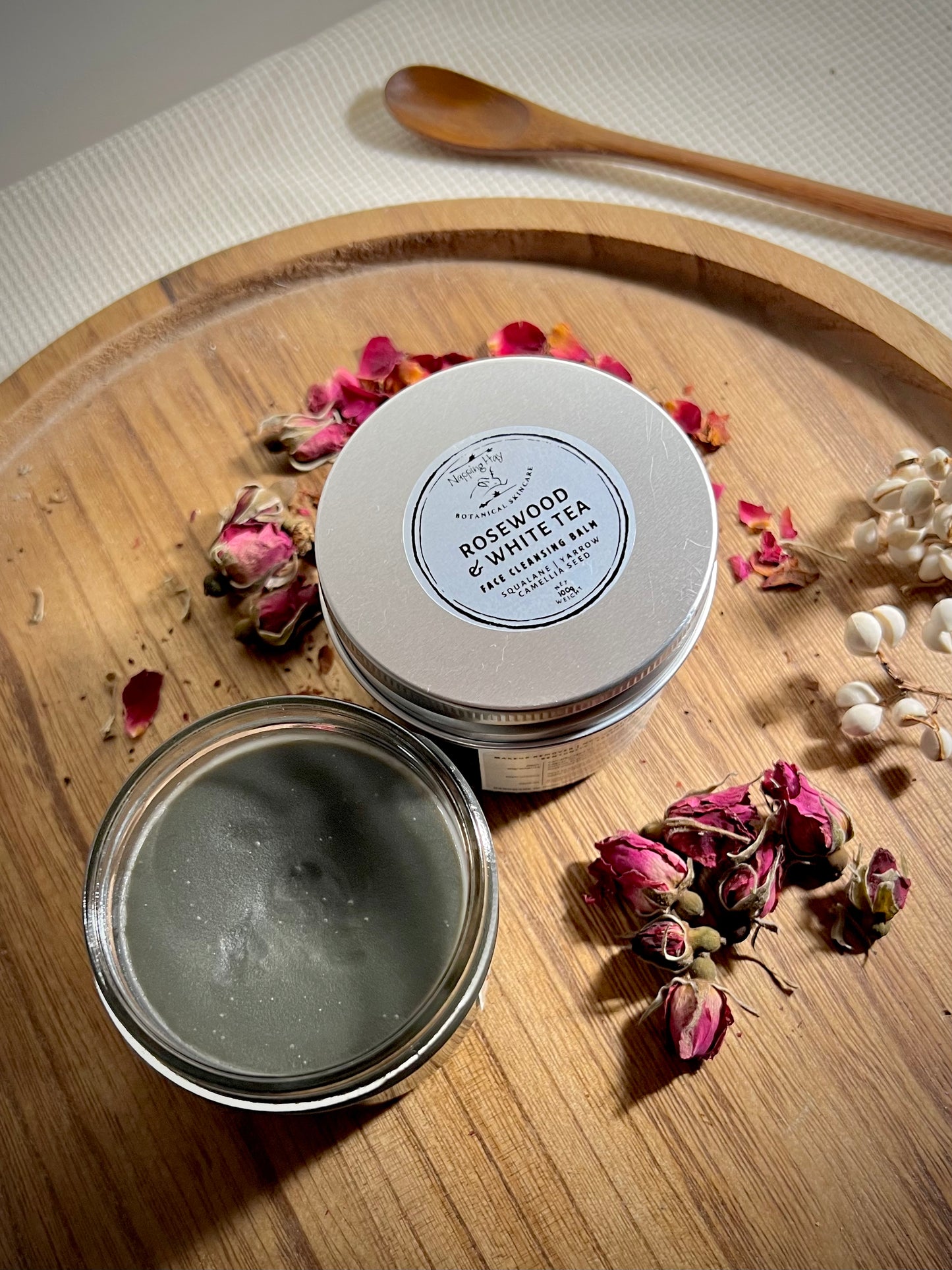 Camellia Face Cleansing Balm | Rosewood & White Tea | Hydrating Detox Makeup Remover