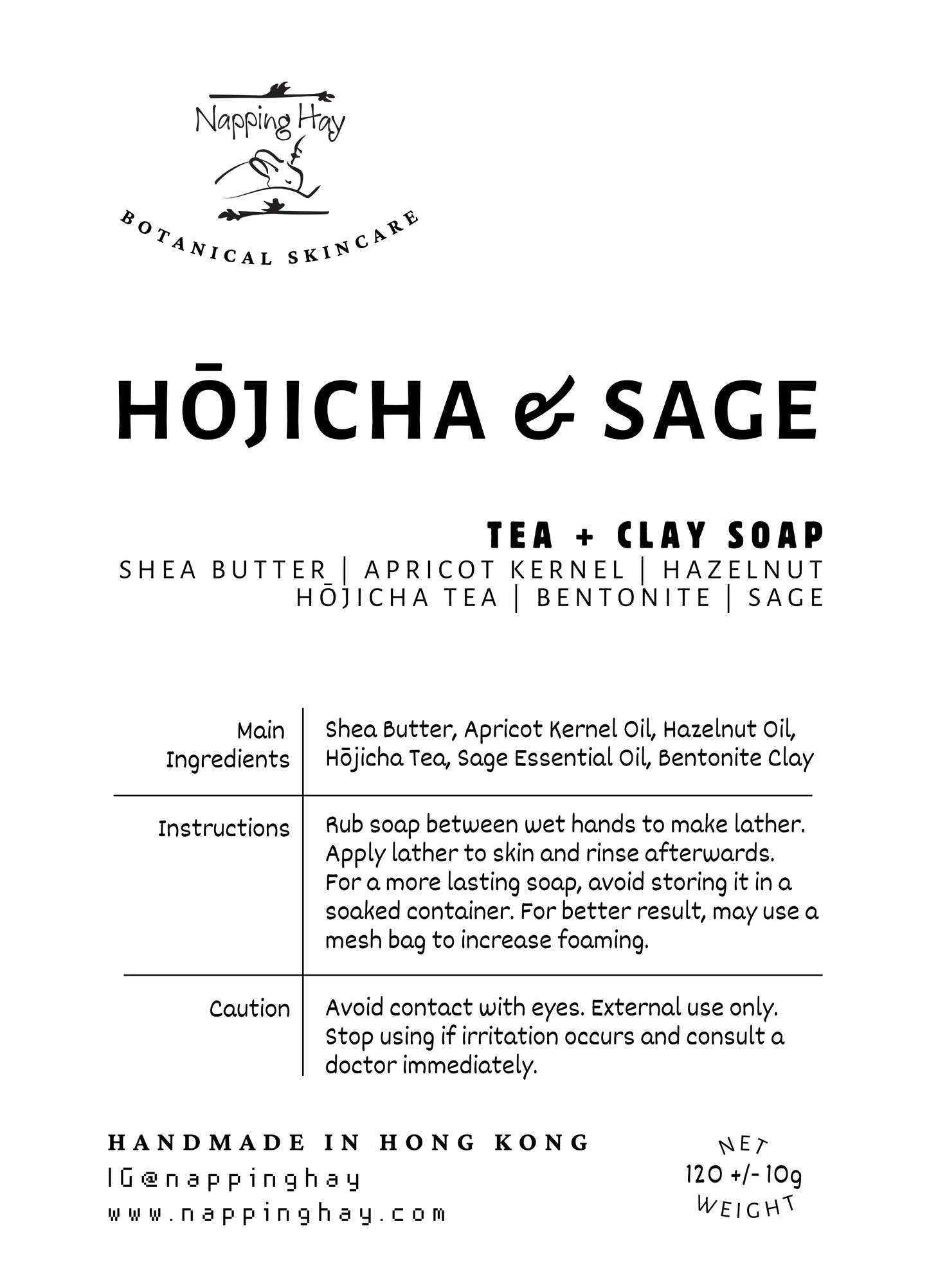 Hojicha & Sage | Tea + Clay Soap