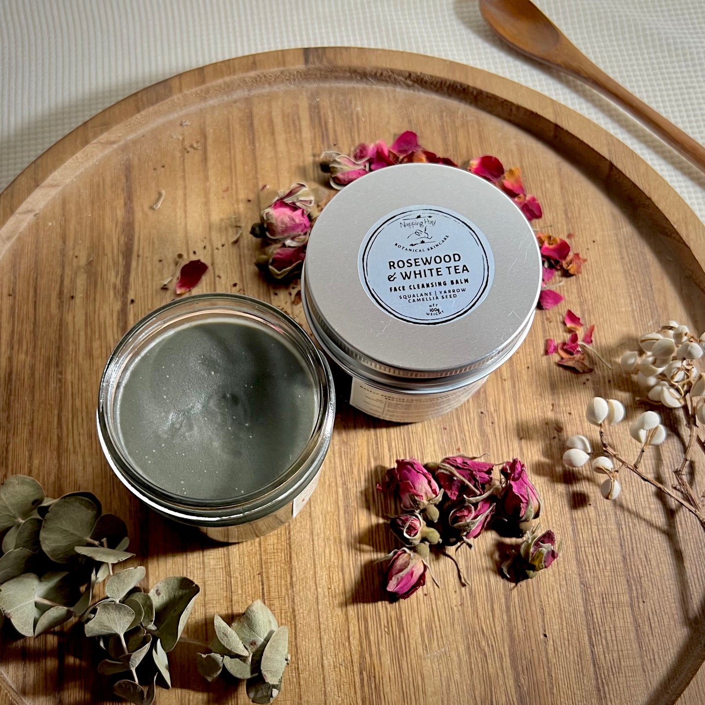 Camellia Face Cleansing Balm | Rosewood & White Tea | Hydrating Detox Makeup Remover