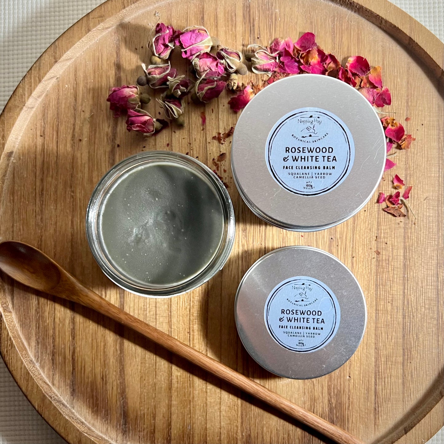 Camellia Face Cleansing Balm | Rosewood & White Tea | Hydrating Detox Makeup Remover